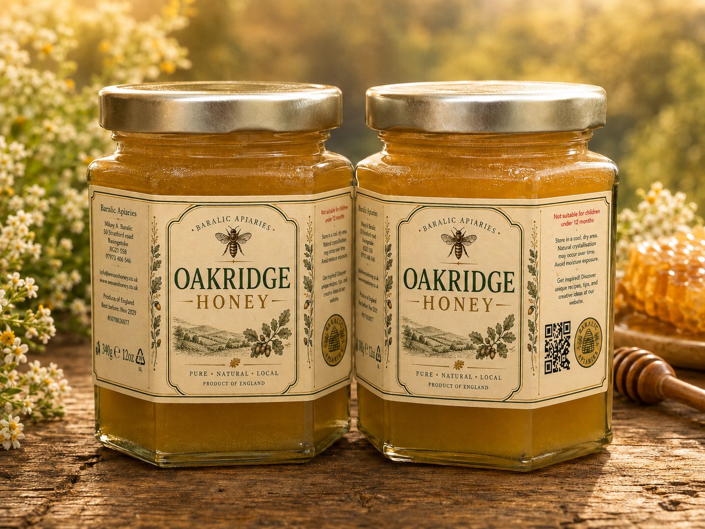 Oakridge Wildflower blossom Honey 2026 2 Jar value set thumbnail