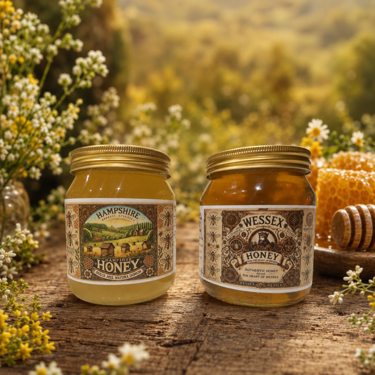 Wessex & Hampshire Honey – Orchard & Wildflower Set