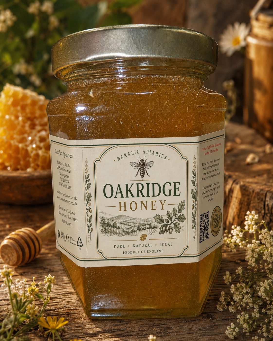 Oakridge Wildflower blossom Honey 2026